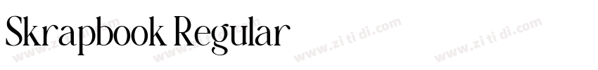 Skrapbook Regular字体转换 Skrapbook Regular字体转换